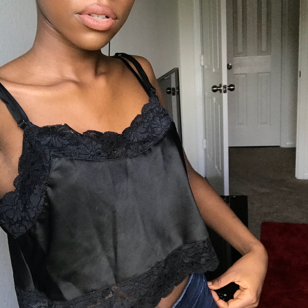 Brandy Melville Dionne Slip Tank (Black)